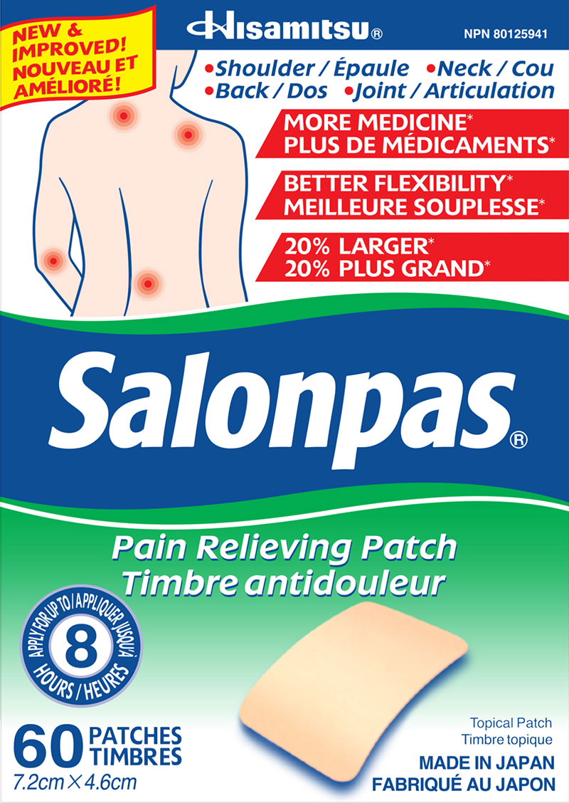 Product shot of Salonpasᴹᴰ Timbre Soulagement de la Douleur