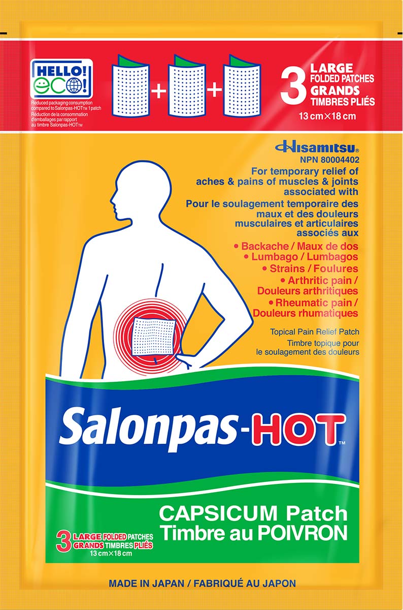 Product shot of Salonpasᴹᴰ Timbre chauffant